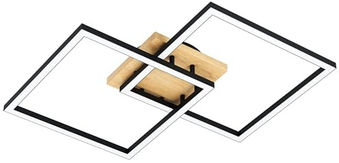 EGLO connect.z Smart-Home LED Deckenleuchte Lomaltas-Z, Deckenlampe eckig | ZigBee, App und Sprachsteuerung Alexa, Lichtfarbe einstellbar (warmweiß-kaltweiß), FSC zertifiziert, dimmbar