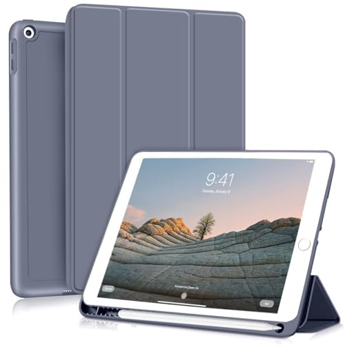 GKABXY Étui pour iPad Air 3 10,5 pouces, arrière en TPU souple ultra fin et léger, étui intelligent pour iPad Air 3ème génération 10,5 pouces modèle A2123/A2152/A2153, violet