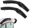 2 Stück Kinderwagen Griffbezug, Baby Kinderwagen Griff Abdeckung, Baby Kinderwagen Griff PU Leder Schutzhülle, Armlehne Schutzhülle Staubdicht