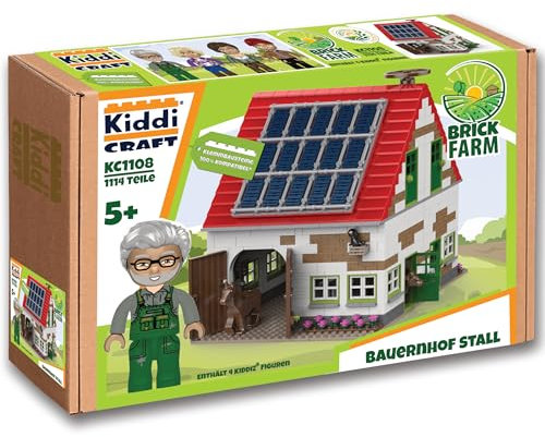 KIDDICRAFT KC1108 Bauernhof Stall - Klemmbausteine
