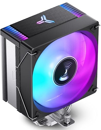 JONSBO CR1000 EVO Color CPU Cooler Black,Silent Series CPU Air Cooler,CPU Fan,RGB Automatic Light(4pin H154mm, 4 Copper Heat Pipe AM4/AM5/Intel LGA1851/1700,120mm PWM,Top Cover RGB, Black