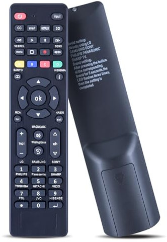CLVIZCXOM all-in-1 Universal TV Remote Control Replacement for Samsung TCL LG Sony Philips Sharp Panasonic HAIER Toshiba Hitachi VIZIO etc Smart TV (RC-G008)