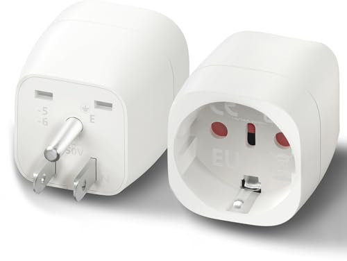 2 Pièces Adaptateur Prise USA, Adaptateur France vers USA, Adaptateur Prise Canada, Adaptateur Prise Americaine Adaptateur Prise Canada, Mexique, Thaïlande