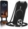 ColasGalys für handykette iPhone 11 Pro Hülle mit Band Magnetisch Kompatibel mit Mag Safe für Handyhülle iPhone 11 Pro mit Band Kratzfest TPU Silikon schwarz