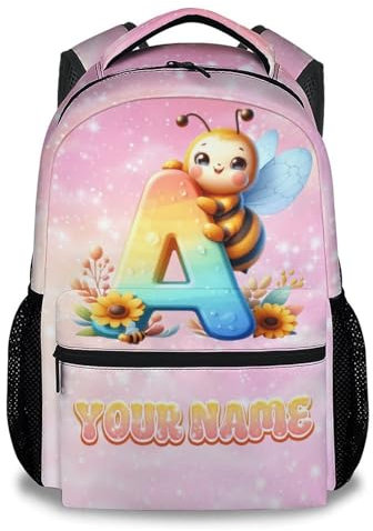 GiftoFLUX Rucksack mit Initialen – Personalisierte Rucksäcke für Kinder und Kleinkinder – Individuelle Geschenke zum Schulanfang – Leichte Schultasche