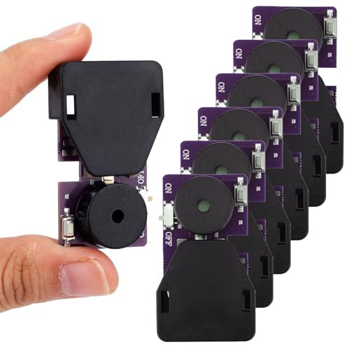 BTFO 6 Pack Cricket Noise Maker Prank, Chirping & Beeping Sound Device with 6 Annoying Sounds Hidden Prank Gadgets Funny Gag Toys for Office Home School Adults Kids & Friends (Purple)