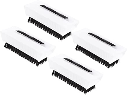 SOIMISS 4 Stück Handwaschbürste Abs Nagelreinigungsbürste Doppelseitig Rutschfest Tragbares Peeling Für Nagel Und Hautreinigung Salon Und Reisetauglich