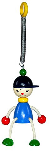 Hess Holzspielzeug 14705 - Schwingfigur aus Holz mit Metallfeder, Serie Joe, für Kinder ab 3 Jahren, handgefertigt, Geschenk zum Geburtstag, Weihnachten oder Ostern