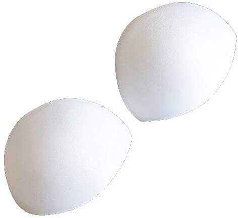 HAND ® 741 White Sew In Push Up Bra Cup Pads/Bra Making - Assorted Sizes - 2 Pairs (741-85 Size L)