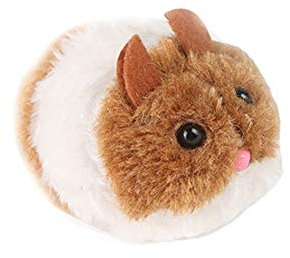 Clockwork Mouse Toy Plush Wind up Racing Rat Cute Mechanical Moving Funny Toy Play for Cat Dog Pet Random Color 1pc