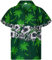 King Kameha Funky-Chemise-Hawaienne, Manche-Courte, Pineapple, Vert, XXL