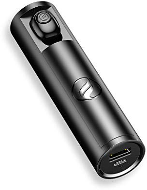 WANGLXBT Mini Écouteurs Bluetooth, Oreillette Bluetooth Invisible sans Fil Kit Oreillette Ecouteur Intra-auriculaire Mono Ecouteur avec Micro Intégré Mains Libres Portatif, Black