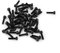 Innensechskant Schraubsatz, Akozon M3 Schwarzer Kopfschraubensatz 12,9 Grad Legierter Kohlenstoffstahl 4-50 mm(M3*12mm,Fully Threaded-50 Stück)