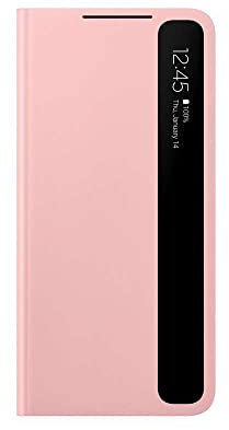 Samsung Clear View Cover pour Galaxy S21 Plus Rose