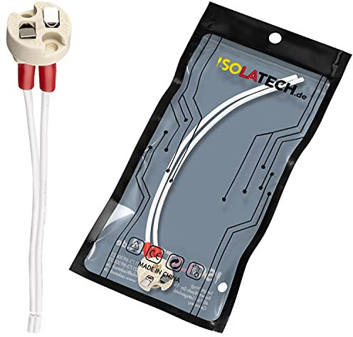 ISOLATECH 1Stk Universal Keramikfassung für MR16 MR11 GU5.3 G4 Sockel LED Energiesparlampen (max.250V/2A) Leuchtmittel Home Installation Einbau Decke Halterung Küche Badezimmer hitzebeständig