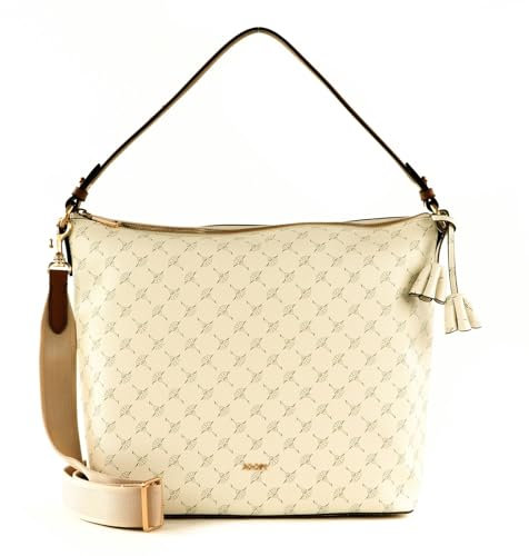 Joop! Schultertasche Damen, Umhängetasche in Weiß, Handtasche mit abnehmbaren Schultergurt