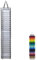 DUOHERESHUI Vinyl Rollenhalter Organizer Mit 24 Fächern - Für Aufbewahren Von Vinyl Und Geschenkpapier (Grau)