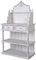 Antik Regal Weiss Anrichte Shabby Chic Sideboard Tellerschrank 81cm Küchenbuffet got035 Palazzo Exklusiv
