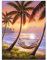 KiKiHong Diamond Painting Set, Sonnenuntergang Landschaft am Meer 5D Diamond Bilder Volldiamant Kunst Landschaftsmalerei Diamant Painting Malerei für Wanddekoration (30x40cm)