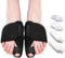 MJFENDAI Bunion Toe Separators Gel, Adjustable Bunion Corrector Big Toe Straightener, Toe Separators to Correct Your Toes for Big Toe Pain Relief with 2 Loops (2 Nylon+2Gel)