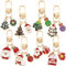 HGSHUO Weihnachten Schlüsselanhänger Weihnachtsbaum Weihnachtsmann Schlüsselanhänger Weihnachten Anhänger Weihnachten Deko Schlüsselring Keychain Glücksbringer Weihnachtsschmuck Geschenk