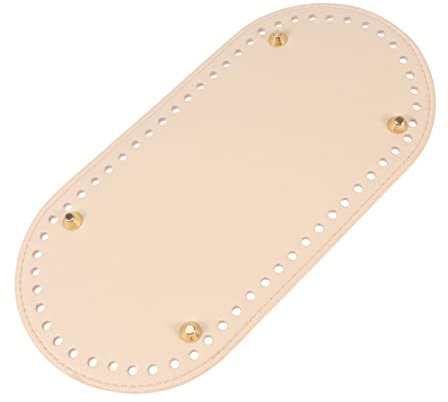 STOBOK 1 Pc bolso de cuero tejido fondo de bolsa de asas agujas de ganchillo monederos parte inferior de la bolsa de pu base inferior de la bolsa bolsas Accesorios almohadón bolso de mano