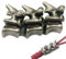Messing Lanyard Perlen Mini Wirbelsäule Paracord Perlen Messer Pendants Paracord Perlen Hänge Umbrella Seil DIY Accessoires