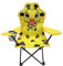 Kinder Anglersessel Gelb Campingstuhl Faltstuhl Anglerstuhl Motiv Giraffe mit Getränkehalter und Tasche