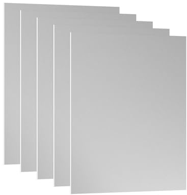 PATIKIL Lámina De Aluminio Anodizado 7x5x1/32 Pulgadas 5 Piezas Placa Metálica Rectangular De Aluminio 0.8mm De Grosor Planchas Para Grabado laser Manualidades Decorativas Decoración Del