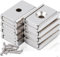 8 Stück Rechteckig Magnete Stark Mit Loch, 20 x 13.5 x 5mm Neodym Magnet Extra Starke Magnete zum Anschrauben, Magneten Starker Halt, für Whiteboard, Magnettafel, Kleine Magnete zum Basteln 【8Stück】