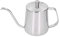 Handtropf-Kaffeekanne aus Edelstahl zum Ausgießen von Kaffee über Schwanenhals-Teekanne mit Deckel (Silver 350ML)