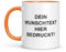 LIEBTASTISCH Personalisierte Tasse – Tasse mit Namen – Spülmaschinen- & Mikrowellengeeignet – In Deutschland bedruckt – 330 ml – Tasse personalisiert & beidseitig bedruckt – Tasse bedrucken (Orange)