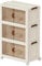 Zeaper Storage Box with Lid, Transparent Stacking Boxes, Foldable Plastic Storage with Wheels and Magnetic Double Doors (Pack of 3, 49 cm)