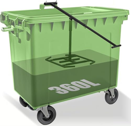 Manual Rubbish Press Waste Compactor with Adjustable Handle for Space-saving in Wheelie Bin Compactor