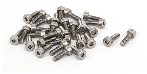 sourcing map 30stk. Sockelkopf Kappe Schrauben 304 Edelstahl T6 Torx Antrieb M2x6mm Gewinde de