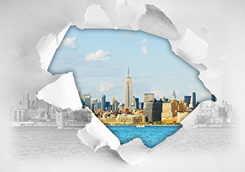 DekoShop 11855VEXXL New York City Papier peint non tissé 312 x 219 cm