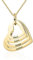 kaululu Halskette Damen Personalisiertes Kette mit Namen Namenskette mit Herz Edelstahl Silber 925 Anhänger für Mama Frauen Muttertagsgeschenk Personalisierter Schmuck (Gold-4 Name)