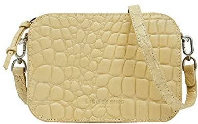Liebeskind Berlin Damen Croco Luka Crossbody Umhängetasche, Small (HxBxT 14.5cm x 20.5cm x 7cm), ginger shot