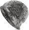 WSXJJ Wikinger Beanie-Kappe 3D-gedruckte Strickmütze für Herren Mode Hip-Hop Herbst Winter Warme Mütze Cosplay Nordisches Geschenk,Valknut