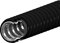 AIXONTEC 2,0m ROUGHflex 12 mm Metal Kabel Wellrohr Spiralform Wellschlauch mit Metal Innenmantel Kabelkanal schwarz LSOH UV Beständig Kabelschutz Nageltierschutz