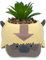 Avatar: The Last Airbender Appa 6-Inch Ceramic Planter With Artificial Succulent