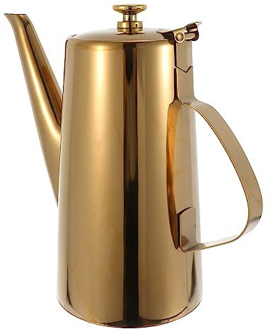 1 Pc Botella De Agua Fría Salsa Olla De Vinagre Botella De Vinagrera Lata De Almacenamiento De Aceite Garrafas De Agua Acero Inoxidable Grasa Cuello De Cisne Botella De Vidrio