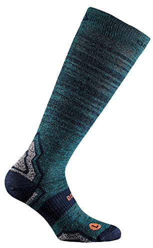 DOGMA Lynx - Snowboard Socken aus Merino Wolle, Skisocken mit leichter kompression, Performance Merinosocken für den Wintersport (green, 39-41)