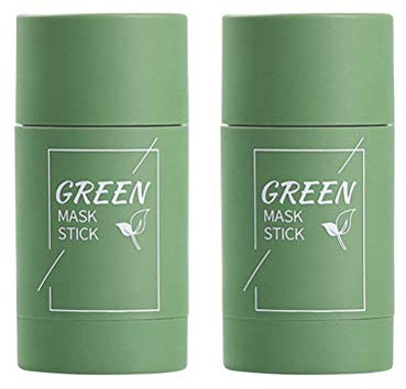 Palo de máscara verde, palo verde, té verde purificante arcilla verde máscara palo, máscara facial con control de aceite, máscara facial de limpieza profunda, hidratante nutritiva piel