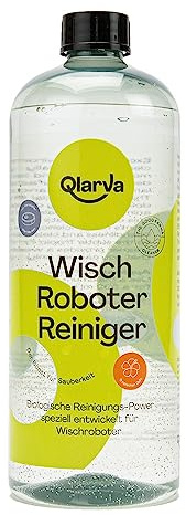 QLARVA Wischroboter Reiniger - Speziell für alle Geräte und Böden - Umweltschonend und sicher - Effizient und sauber - Tropic-Duft für EIN gepflegtes Zuhause - Sparsame Anwendung