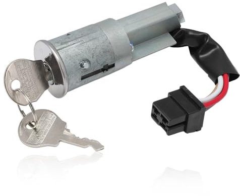 MangWany Neiman Lenkradschloss mit 2 Schlüsseln, Zündschloss mit Zylinder kompatibel für R4 (4L) R6 R12 (1961-1992)