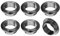 QUARKZMAN 6 Stück Kabellochabdeckung, 25 mm (1 Zoll) ABS, Büro-Schreibtisch-Kabel-Draht-Kabeltülle, Kabel-Organizer für Büro-Desktop-Draht, schwarz