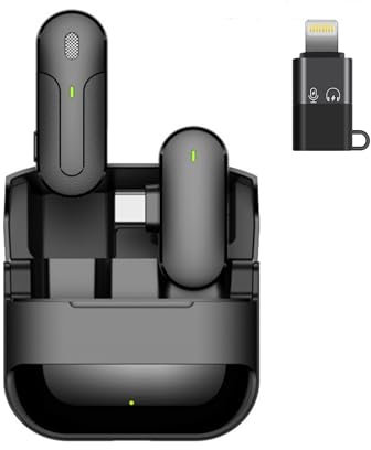 Jk products shopping online Micro Cravate sans Fil lavalier Compatible Apple iPad Android iOS Smartphone Pc Microphone Plug and Play Enregistrement Live Stream Youtube avec Boitier Rechargeable