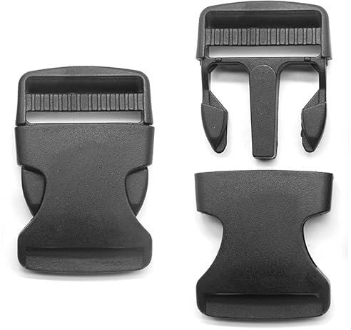 OioTuyi 2 Stück 30 mm Steckschnalle Klickverschluss Schnalle für breite Gurtbänder, Rucksackreparatur, Gepäckbefestigungsgurt, Ersatzschnalle, Schnallen und Verschlüsse