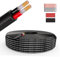 Wirelume 18 AWG 2x0,75mm² Filo elettrici 2 conduttori Cavo elettrico rame stagnato senza ossigeno in PVC intrecciato Cavo elettrico rame stagnato a bassa tensione da 9,14 m/30 piedi